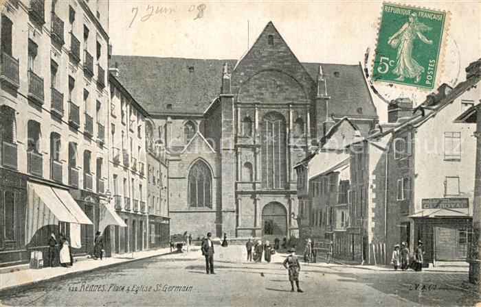 Rennes Ille-et-Vilaine Place Eglise St Germain