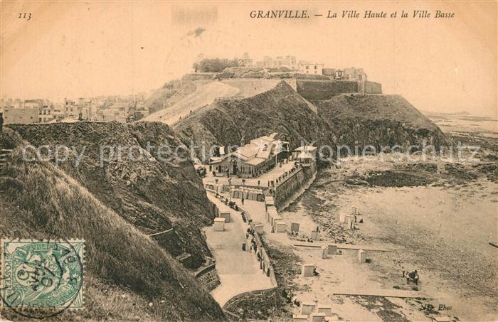 Granville Manche La Ville Haute et la Ville Basse