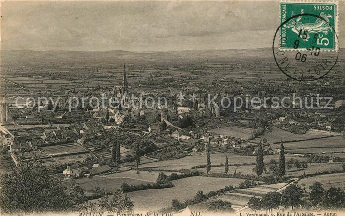 Autun Panorama de la Ville