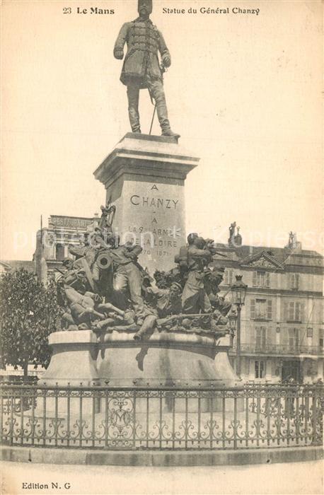 Le Mans Sarthe Statue du General Chanzy