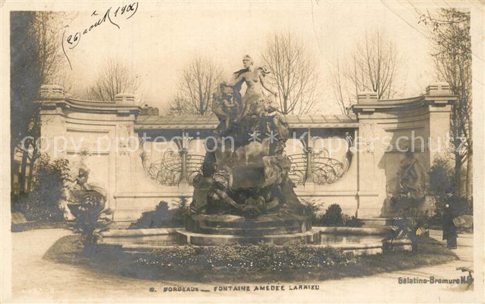 Bordeaux Fontaine Amedee Larrieu
