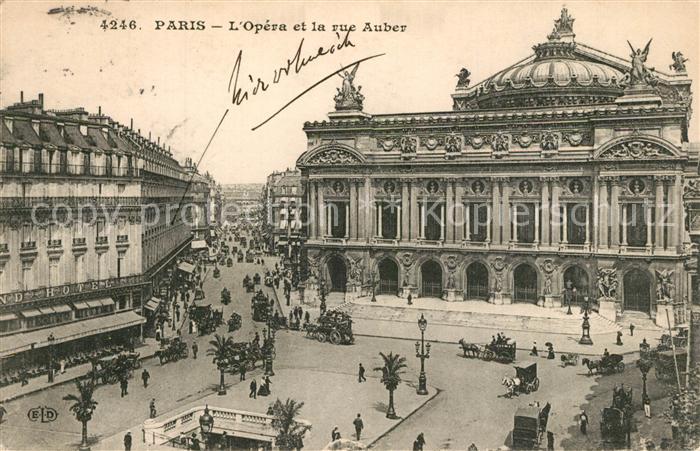Paris L’Opera et la rue Auber