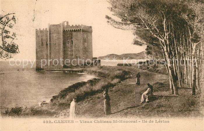 Cannes Alpes-Maritimes Vieux Chateau St Honorat Ile de Lerins
