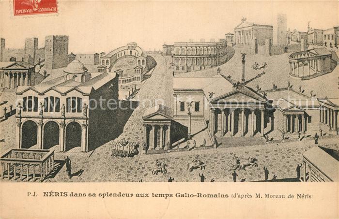 Neris-les-Bains dans sa splendeur aux temps Gallo Romains