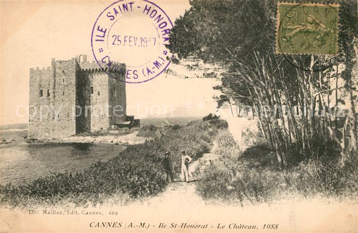 Cannes Alpes-Maritimes Ile St Honorat Le Chateau