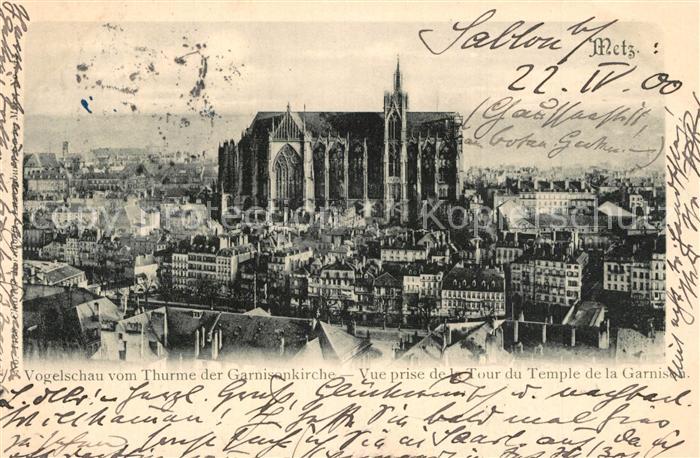 Metz  57 Moselle Vue prise de la Tour du Temple de la Garnison