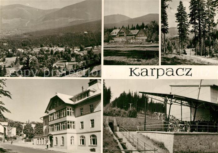 Karpacz Widok ogolny Dom wypoczynkowy FWP Mieszko Hotel gorski Orlinek Zapora wo