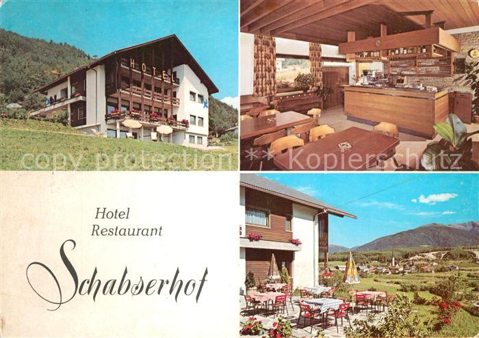 Bressanone Hotel Restaurant Schabserhof Gaststube Terrasse