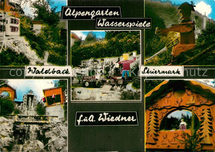 Waldbach Steiermark Alpengarten Wasserspiele