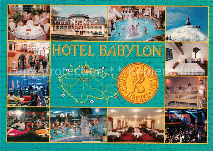 Liberec Hotel Babylon Teilansichten Pool Sauna Zimmer Disco