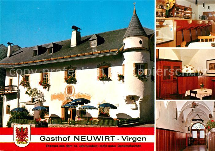 Virgen Gasthof Neuwirt Gastraeume Bar