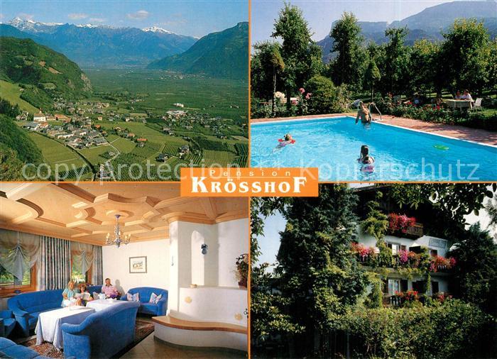 Nals Bozen Panorama Pension Kroesshof Pool Gastraum