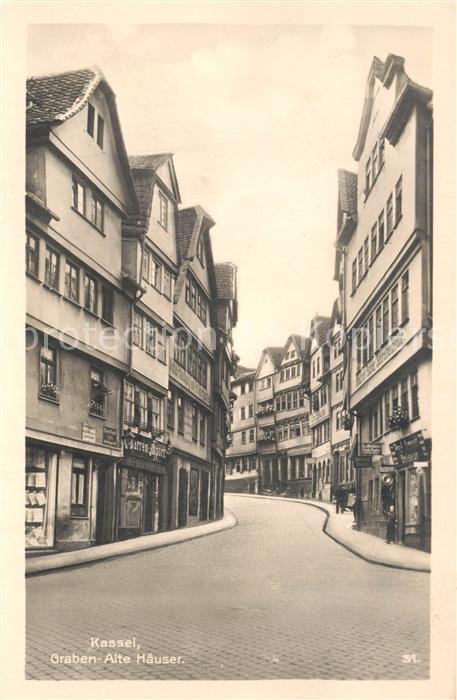 Kassel Graben Alte Haeuser
