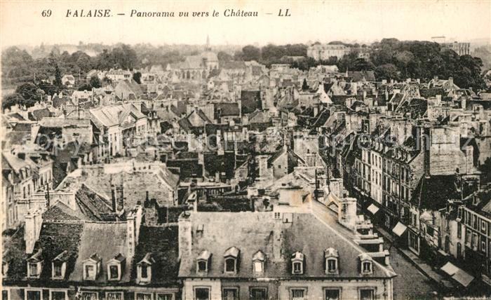Falaise Calvados Panorama vers le Chateau
