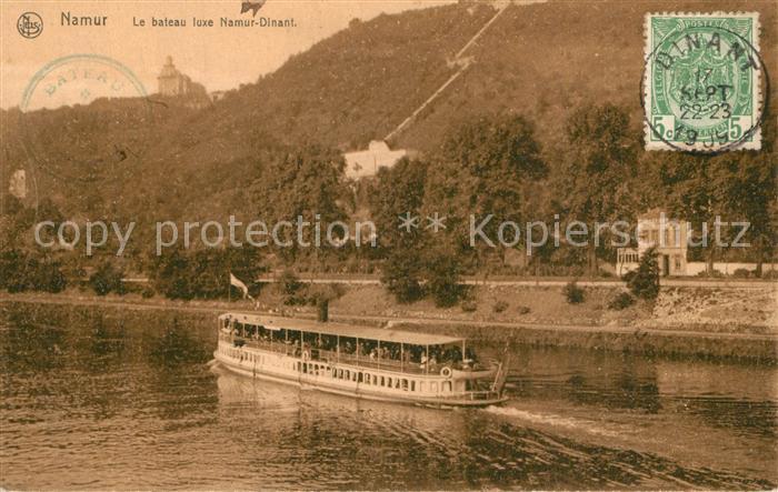 Namur sur Meuse Bateau luxe Namur Dinant