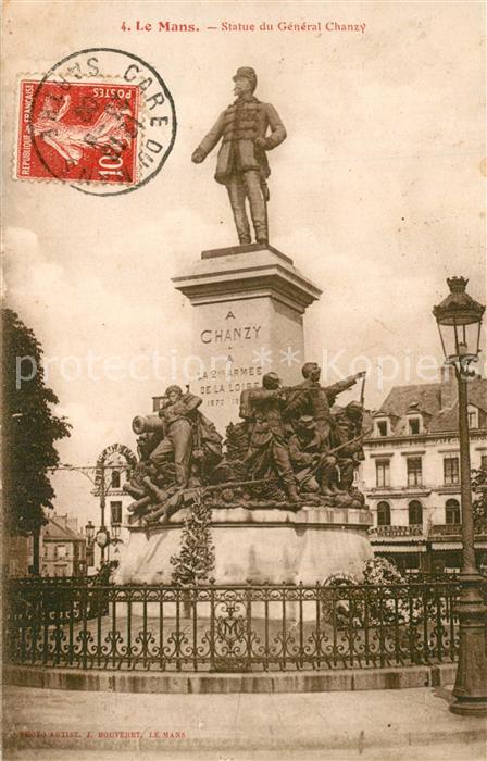 Le Mans Sarthe Statue du General Chanzy