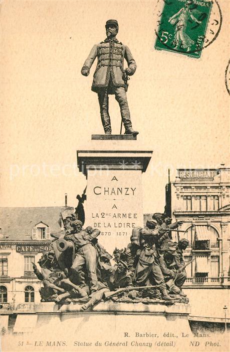 Le Mans Sarthe Statue du General Chanzy