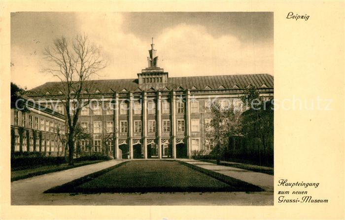 LEIPZIG Sachsen Haupteingang zum neuen Grassi Museum