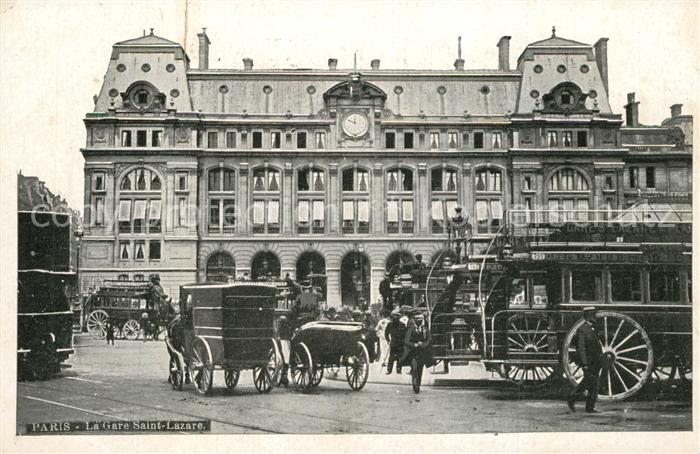 Paris La Gare Saint Lazare Tram