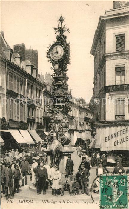 Amiens Horloge Rue des Vergeaux