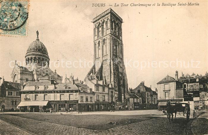 Tours Indre-et-Loire Tour Charlemagne Basilique Saint Martin