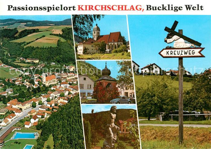 Kirchschlag Buckligen Welt Passionsspielort Fliegeraufnahme Pfarrkirche Johannes