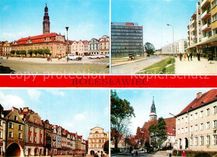 Boleslawiec Bunzlau Ratusz Ulica Adama Asnyka Zabytkowe kamieniczki w Rynku Plac