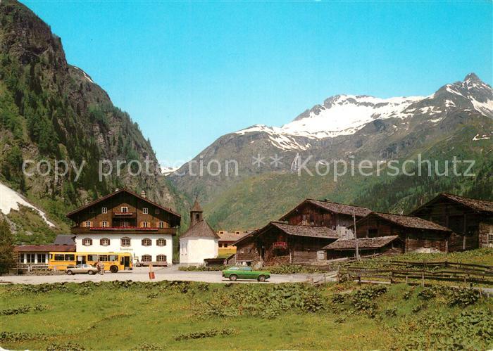 Matrei Osttirol Matreier Tauernhaus Felbertauernstrasse gegen Roter Kogel und Di