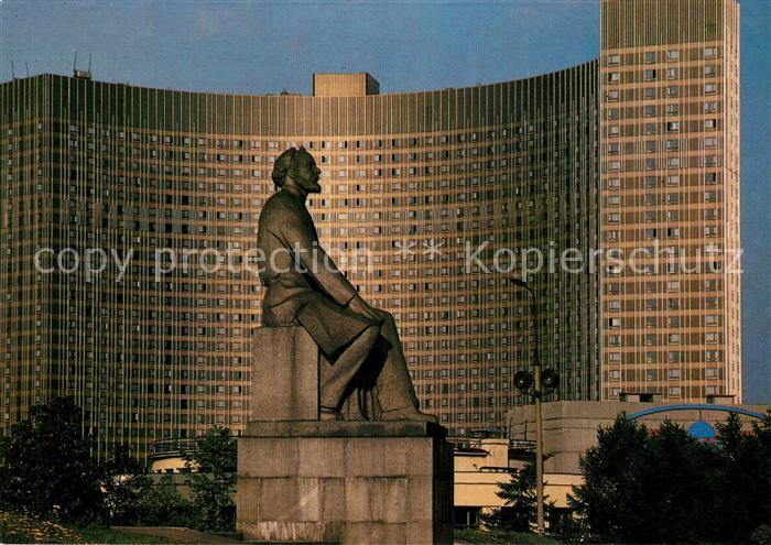 Moscow Moskva Hotel Cosmos Konstantin Tsiolkovsky Denkmal