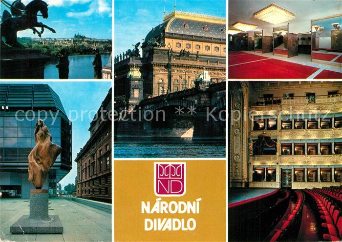 Praha Prahy Prague Narodni divadlo Nationaltheater Saal Denkmal