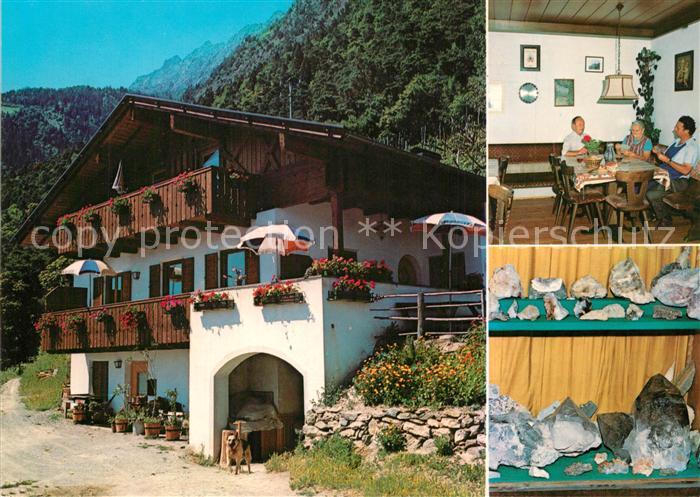 Dorf Tirol Jausenstation Weissguetl Mineralien