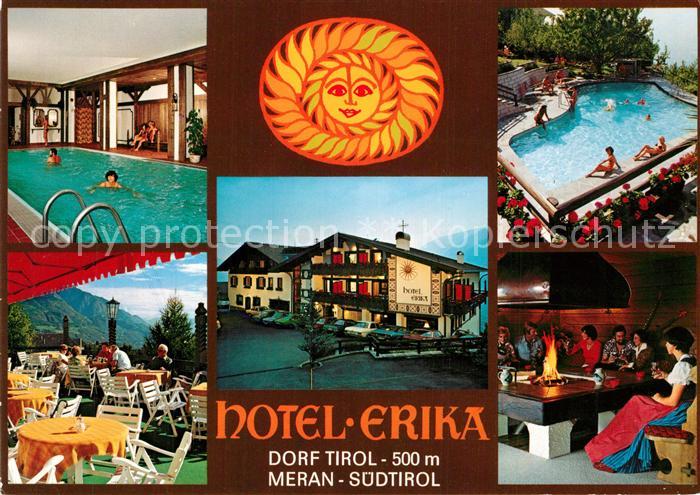 Dorf Tirol Hotel Erika Hallenbad Swimming Pool Sonne