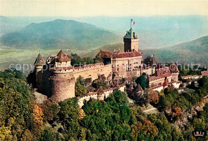 Haut-Koenigsbourg Hohkoenigsburg Chateau vue aérienne