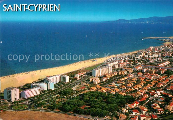 Saint-Cyprien Pyrenees-Orientales Vue aérienne Collection La Cote Catalane