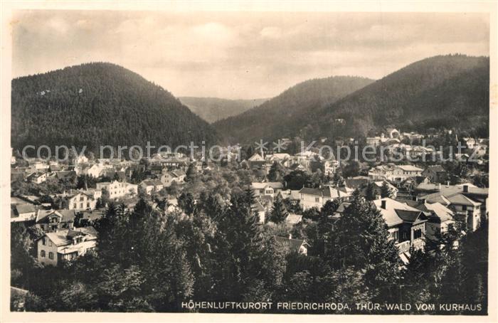 Friedrichroda Panorama vom Kurhaus