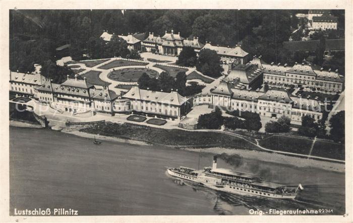 Pillnitz Fliegeraufnahme Lustschloss