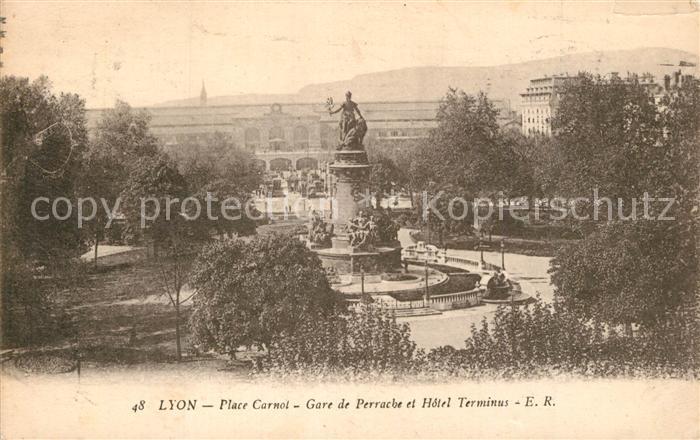 Lyon France Place Carnol Gare de Perrache Hotel Terminus