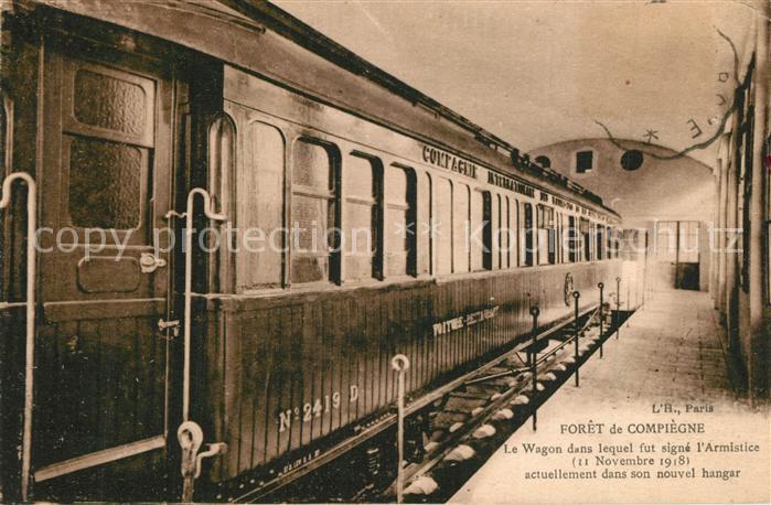 Foret de Compiegne Wagon Armistice 11 Novembre 1918 nouvel hangar