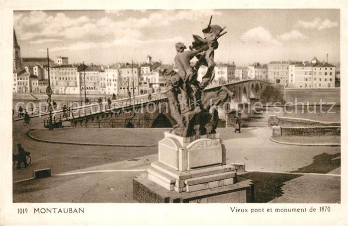 Montauban Tarn-et-Garonne Vieux pont monument de 1870