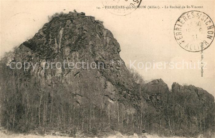 Ferrieres-sur-Sichon Rocher Saint Vincent