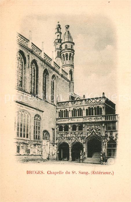 Bruges BRUGGE Belgie Chapelle du Saint Sang