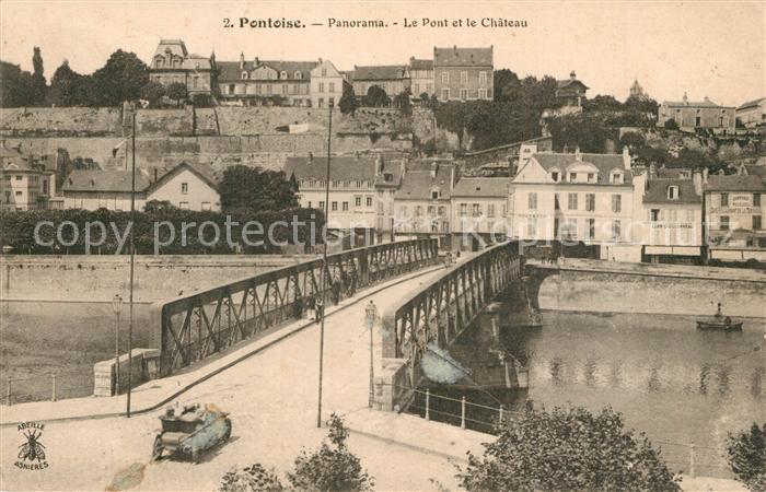 Pontoise  Val-d Oise Panorama Pont Chateau