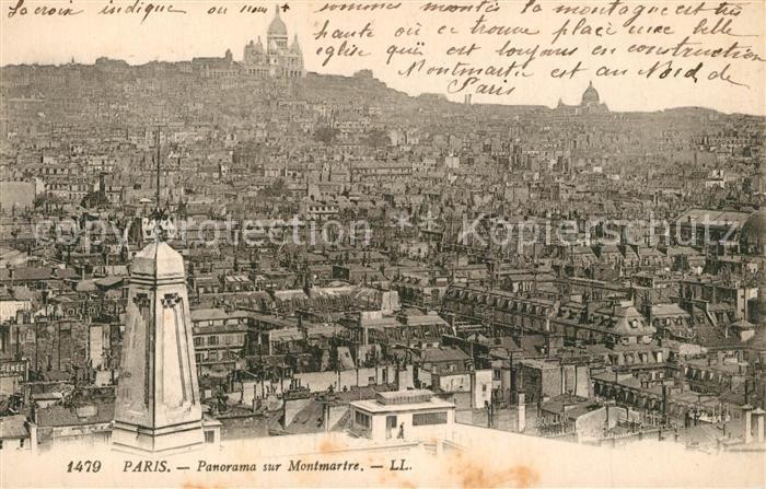 Paris Panorama sur Montmartre