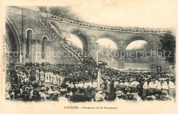 Lourdes Hautes Pyrenees Procession du Saint Sacrement