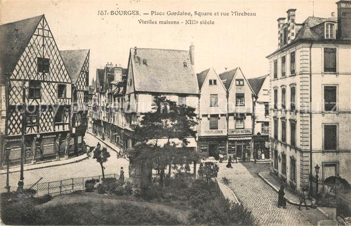 Bourges Place Gordaine Square rue Mirebeau