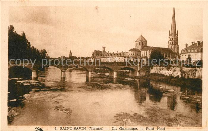 Saint-Savin Vienne La Gartempe Pont Neuf