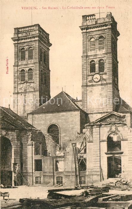 Verdun Meuse Ruine Cathedrale Tours