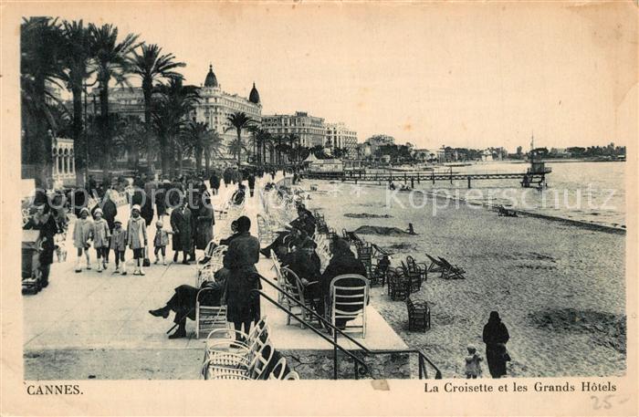 Cannes Alpes-Maritimes Croisette les Grands Hotels