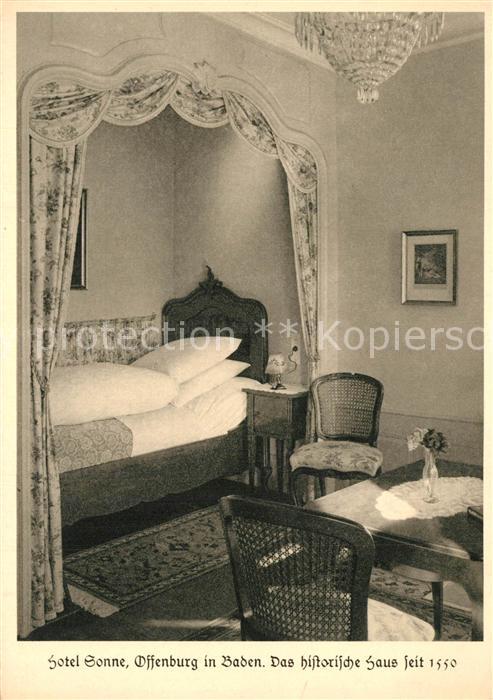Offenburg Rokokobettnische Hotel Sonne