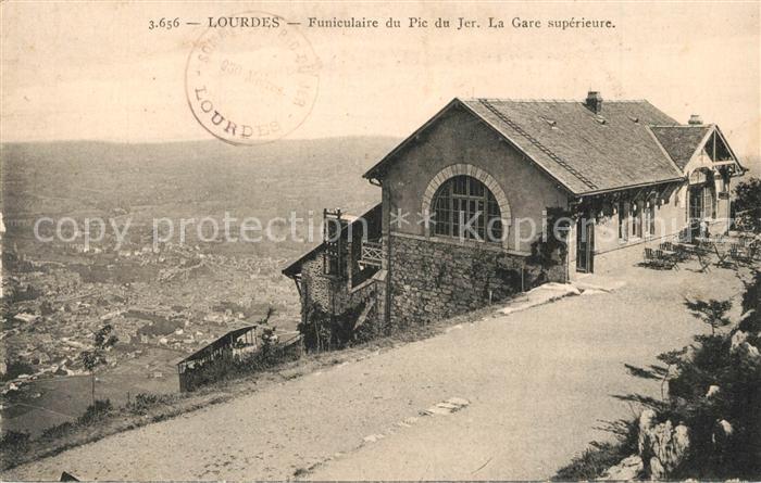 Lourdes Hautes Pyrenees Funiculaire du Pic du Jer Gare Superieu